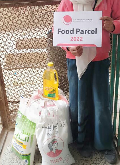 Food aid parcels delivered in Sana’a by WCDHR_Ye